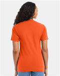 Hanes 5180 Orange — on model back