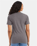 Hanes 5180 Oxford Grey — on model back