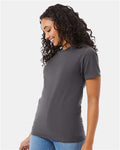 Hanes 5180 Smoke Grey — on model side