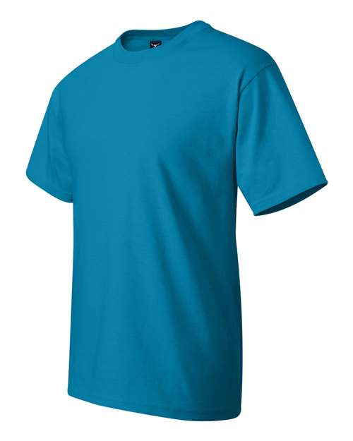 Hanes 5180 Teal — side