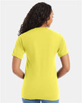 Hanes 5180 Yellow — on model back