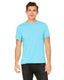 Bella + Canvas 3650 - Unisex Poly-Cotton Short-Sleeve T-Shirt - Neon Blue