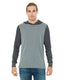 Bella + Canvas 3512 - Unisex Jersey Long-Sleeve Hoodie - Heather Deep / Heather Dark Gray