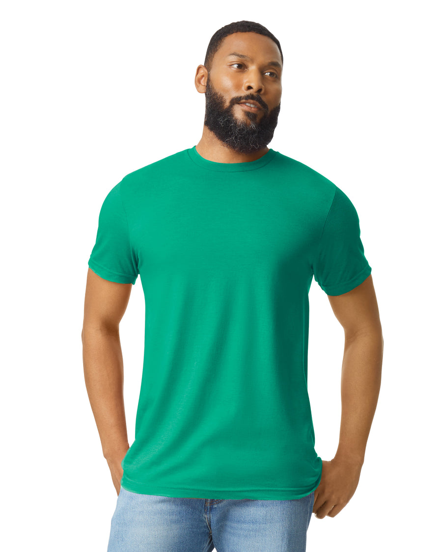 Unisex Softstyle CVC T-Shirt - Kelly Mist