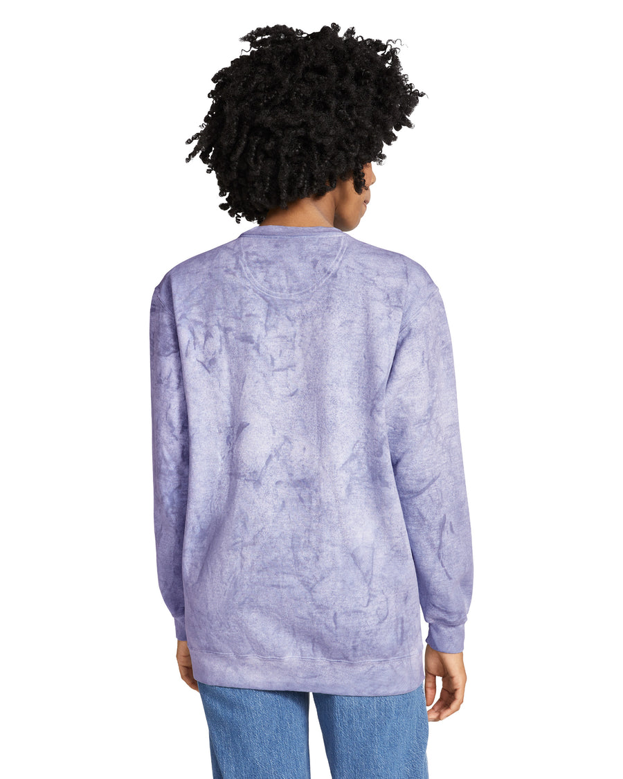 Unisex Color Blast Crewneck - Amethyst