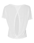 Women's Flowy Open Back Tee - White
