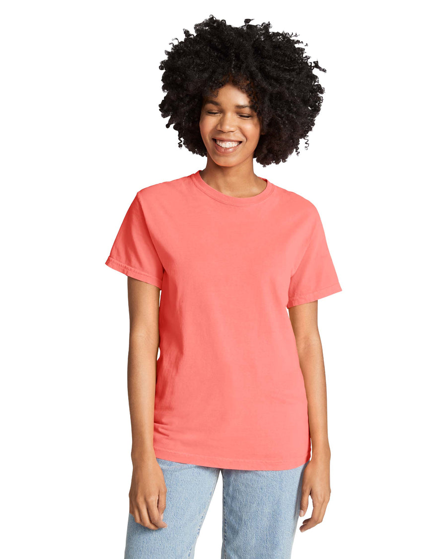 Unisex Heavyweight RS T-Shirt - Neon Red Orange