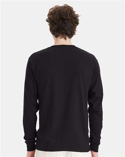 Hanes 5286 Black — on model back