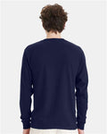 Hanes 5286 Navy — on model back
