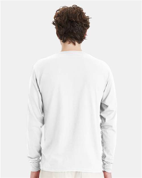 Hanes 5286 White — on model back