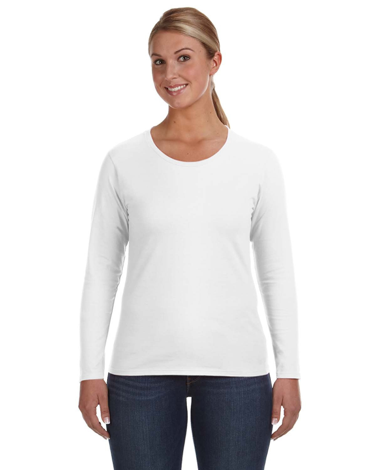Women's Lightweight Long-Sleeve T-Shirt - White