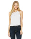 Bella + Canvas 6682 - Women's Racerback Cropped Tank - Solid White Blend