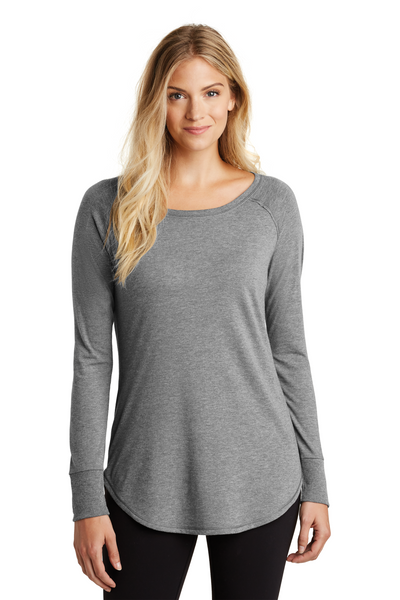 Women's Perfect Tri Long Sleeve Tunic Tee - Gray Frost