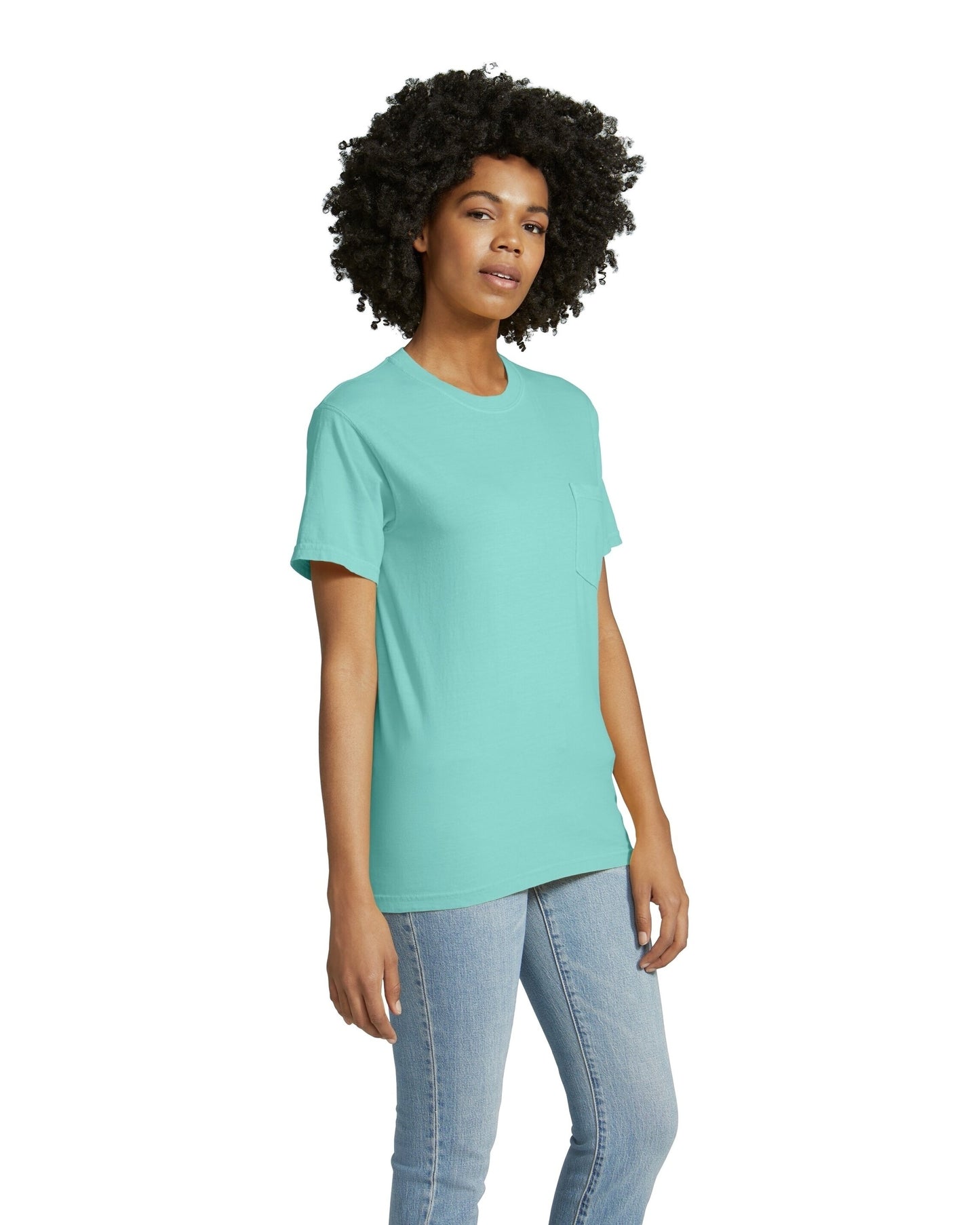 Unisex Heavyweight RS Pocket T-Shirt - Chalky Mint