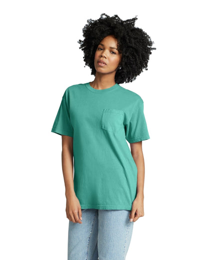 Unisex Heavyweight RS Pocket T-Shirt - Seafoam
