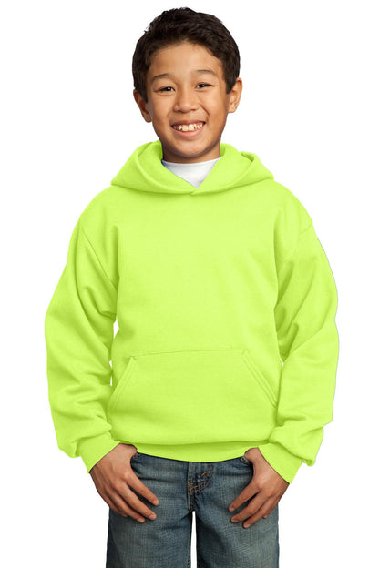 Youth Core Fleece Pullover Hoodie - Neon Yellow