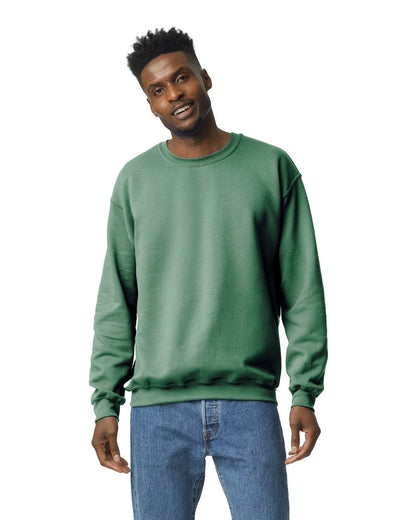 Unisex Heavy Blend���  50/50 Fleece Crew - Heather Sport Dark Green