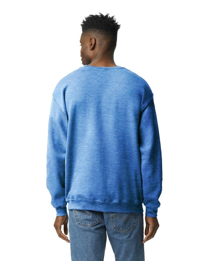 Unisex Heavy Blend���  50/50 Fleece Crew - Heather Deep Royal