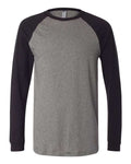 BELLA + CANVAS 3000 Deep Heather/ Black — front