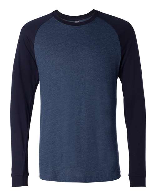BELLA + CANVAS 3000 Heather Navy/ Midnight — front