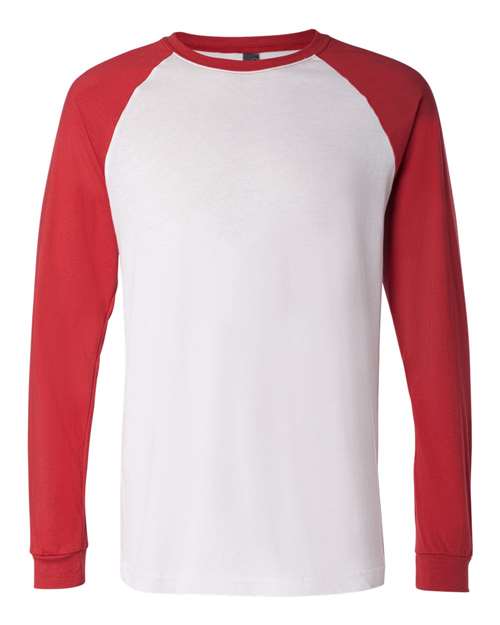 BELLA + CANVAS 3000 White/ Canvas Red — front