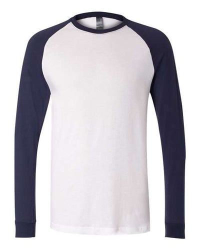 BELLA + CANVAS 3000 White/ Navy — front