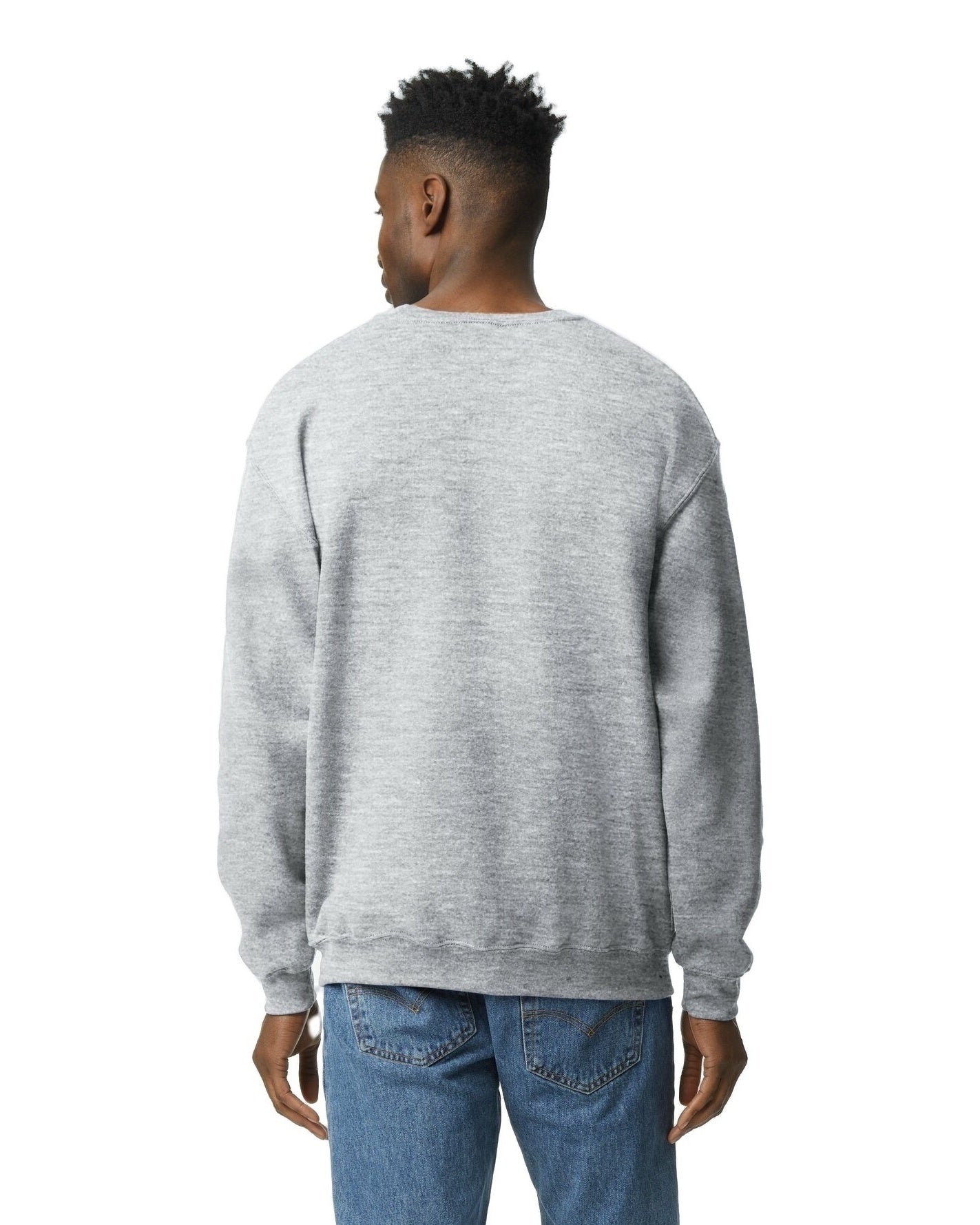 Unisex Heavy Blend���  50/50 Fleece Crew - Sport Gray