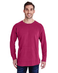 Unisex French Terry Crew With Pocket - Crimson