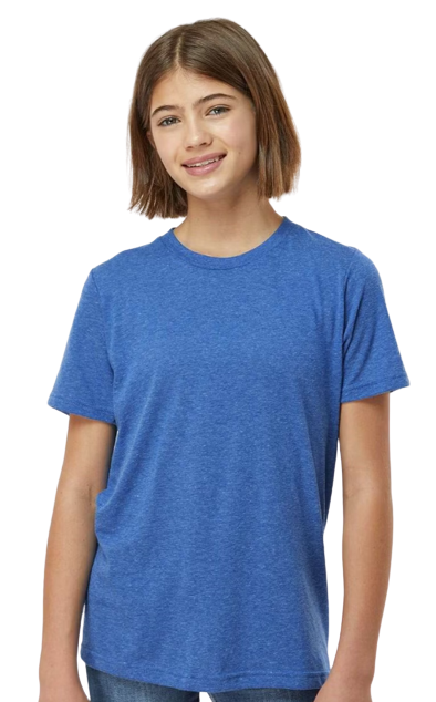Youth Poly-Rich Tee - Heather Royal