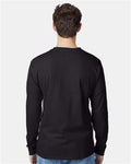 Hanes 5596 Black — on model back