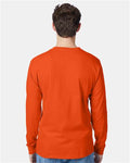 Hanes 5596 Orange — on model back