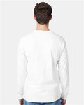 Hanes 5596 White — on model back