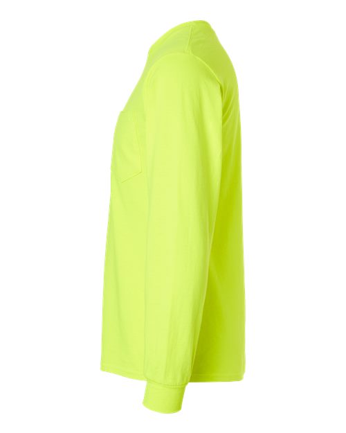 Gildan 2410 Safety Green — direct side