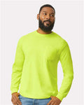 Gildan 2410 Safety Green — on model front