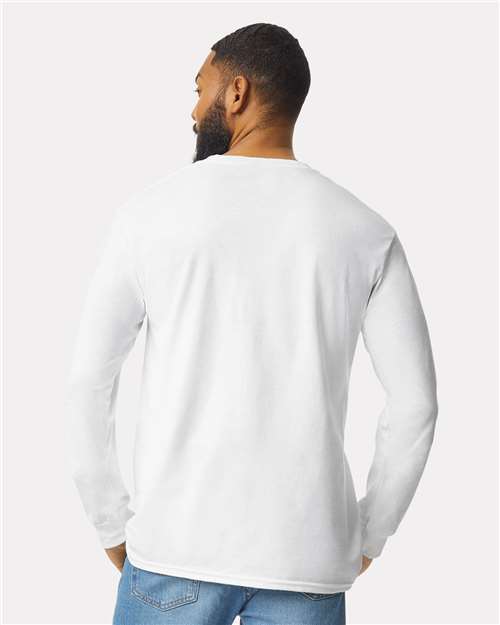 Gildan 2410 White — on model back