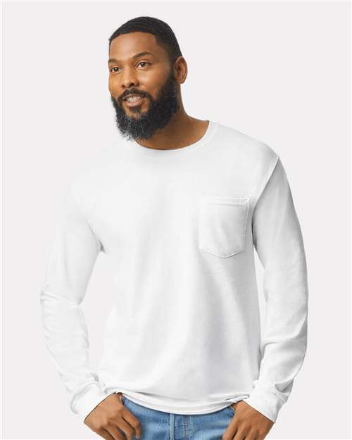 Gildan 2410 White — on model front