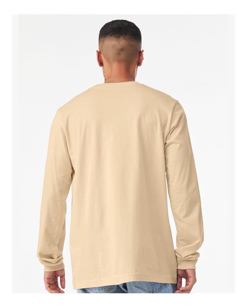 BELLA + CANVAS 3501 Soft Cream — on model back