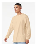 BELLA + CANVAS 3501 Soft Cream — on model side