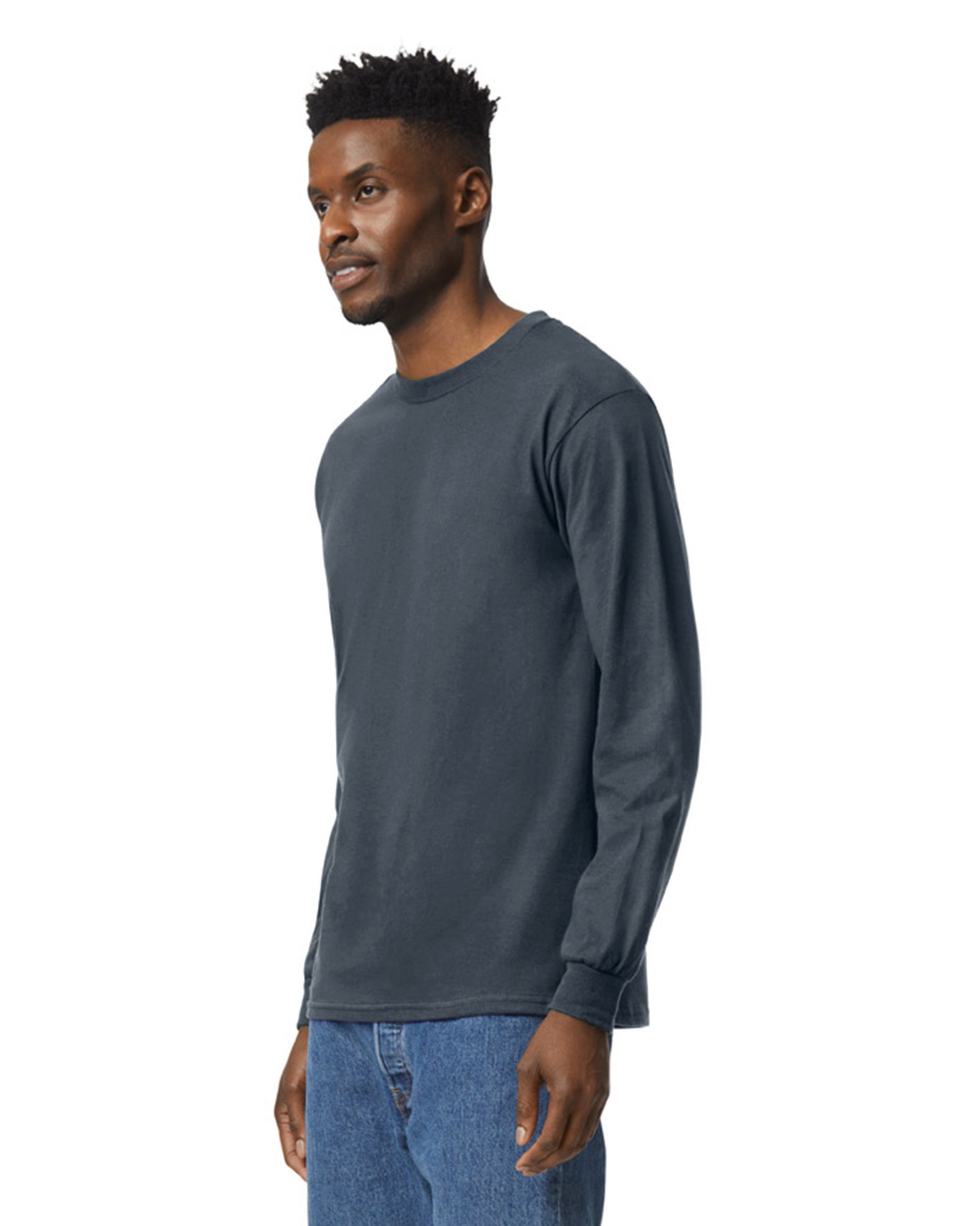 Unisex Ultra Cotton® Long-Sleeve T-Shirt - Dark Heather