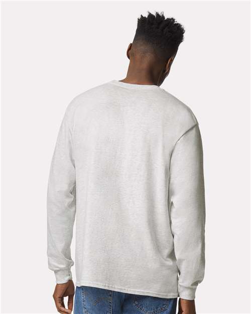 Gildan 2400 Ash — on model back