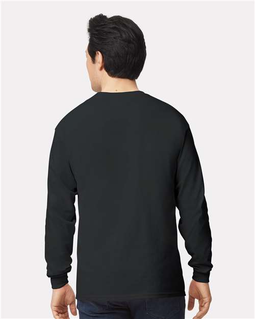Gildan 2400 Black — on model back