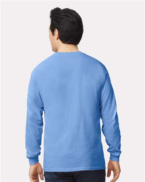 Gildan 2400 Carolina Blue — on model back