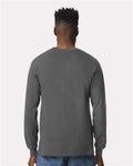 Gildan 2400 Charcoal — on model back