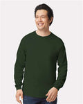 Gildan 2400 Forest Green — on model front