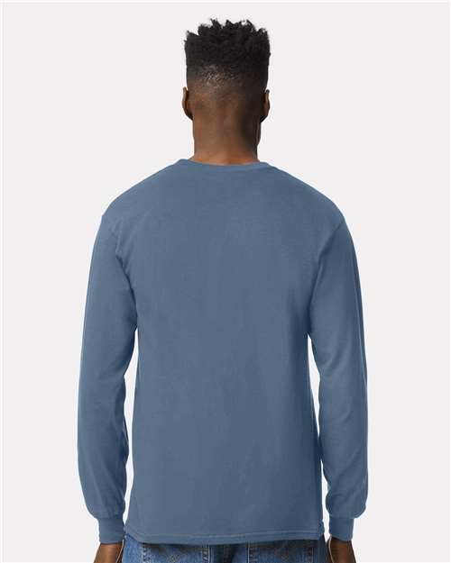 Gildan 2400 Indigo Blue — on model back