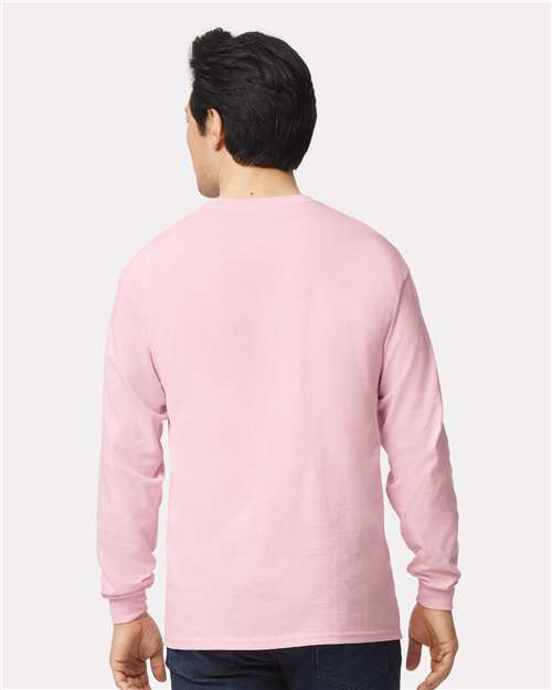 Gildan 2400 Light Pink — on model back