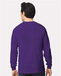 Gildan 2400 Purple — on model back
