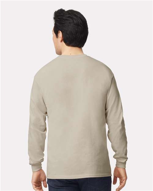 Gildan 2400 Sand — on model back
