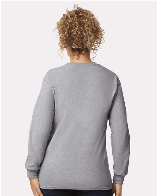Gildan 2400 Sport Grey — on model back