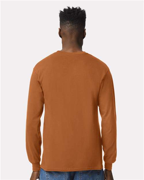 Gildan 2400 Texas Orange — on model back